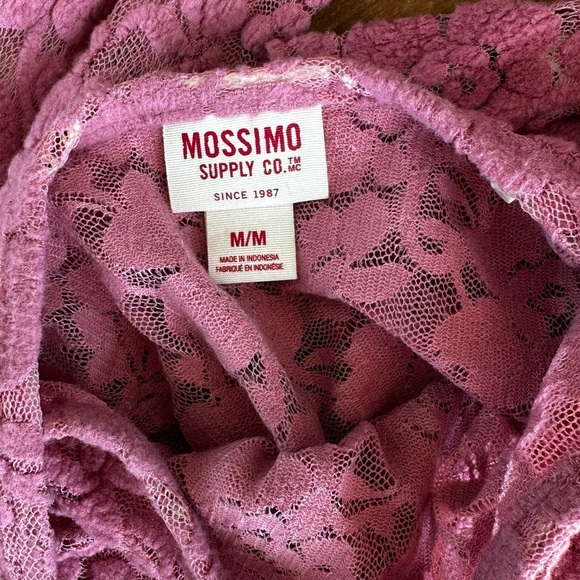 Mossimo Supply Co flocked lace crop top - Picture 4 of 4